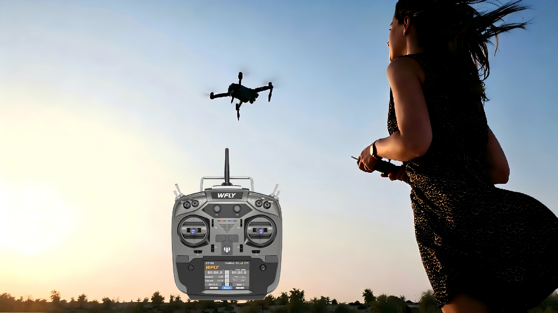 RC Transmitter 2.4GHz - Multi-Protocol, Long Range for Drones & RC Cars