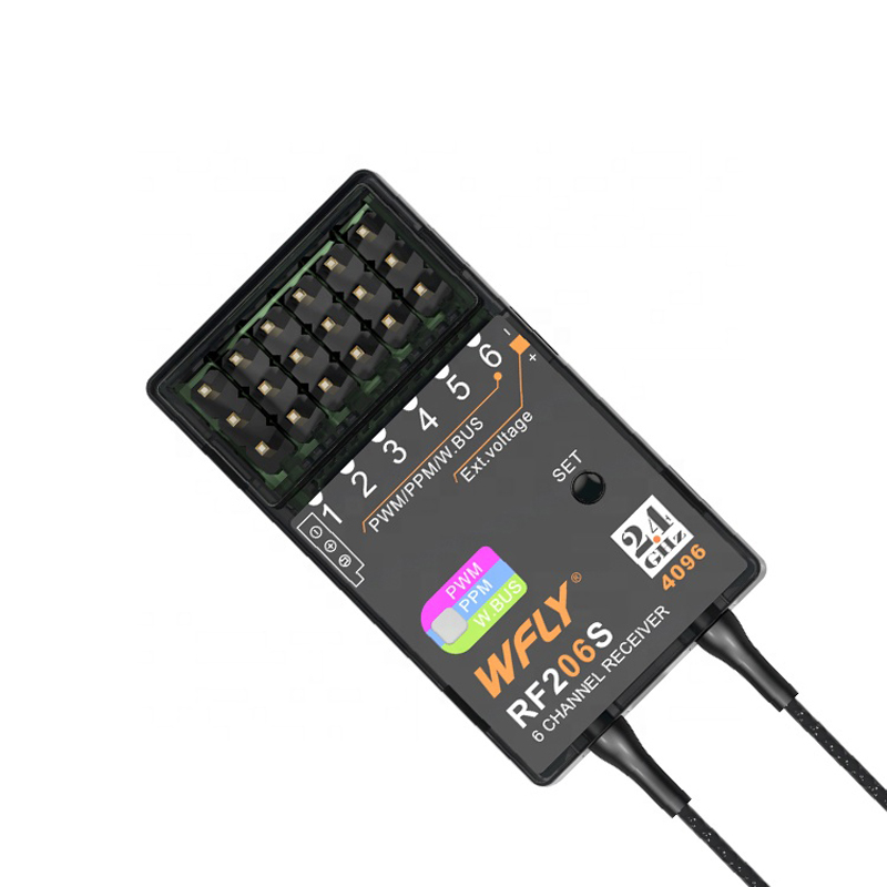 2.4GHz RC Receiver for Boat | WFLY RF206S 6-Channel RC Receiver